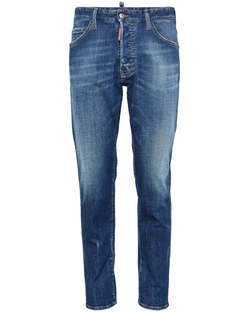 Dsquared2 Halbhohe Skinny-Jeans - Blau Blau