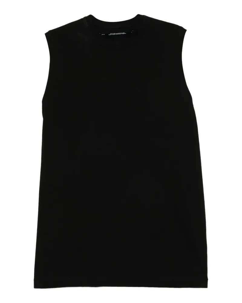 Julius crew-neck sleeveless T-shirt - Schwarz Schwarz
