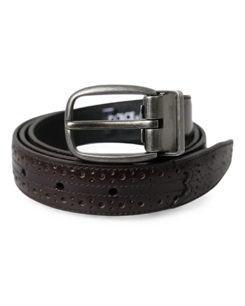 Dolce & Gabbana Perforierter Gürtel - Braun Braun
