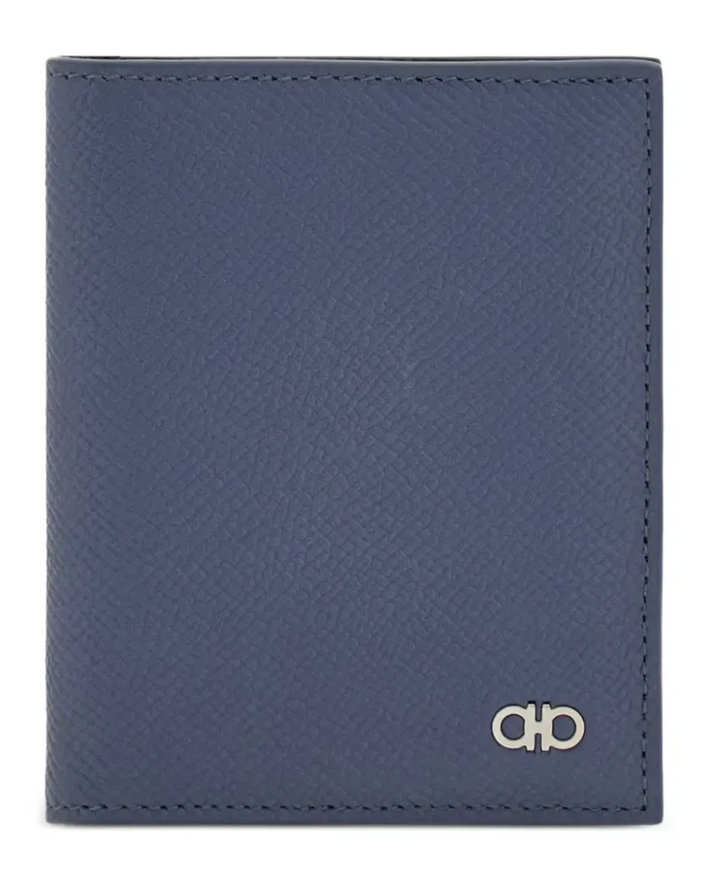 Ferragamo Kartenetui mit Gancini-Detail - Blau Blau
