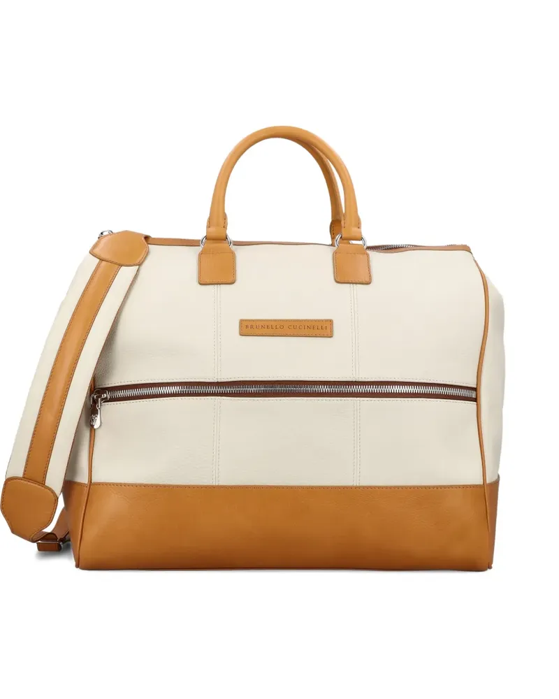 Brunello Cucinelli Summer Boston bag - Nude Nude