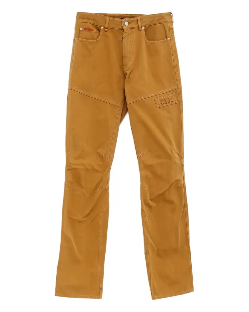 Martine Rose Jeans mit Logo-Applikation - Braun Braun