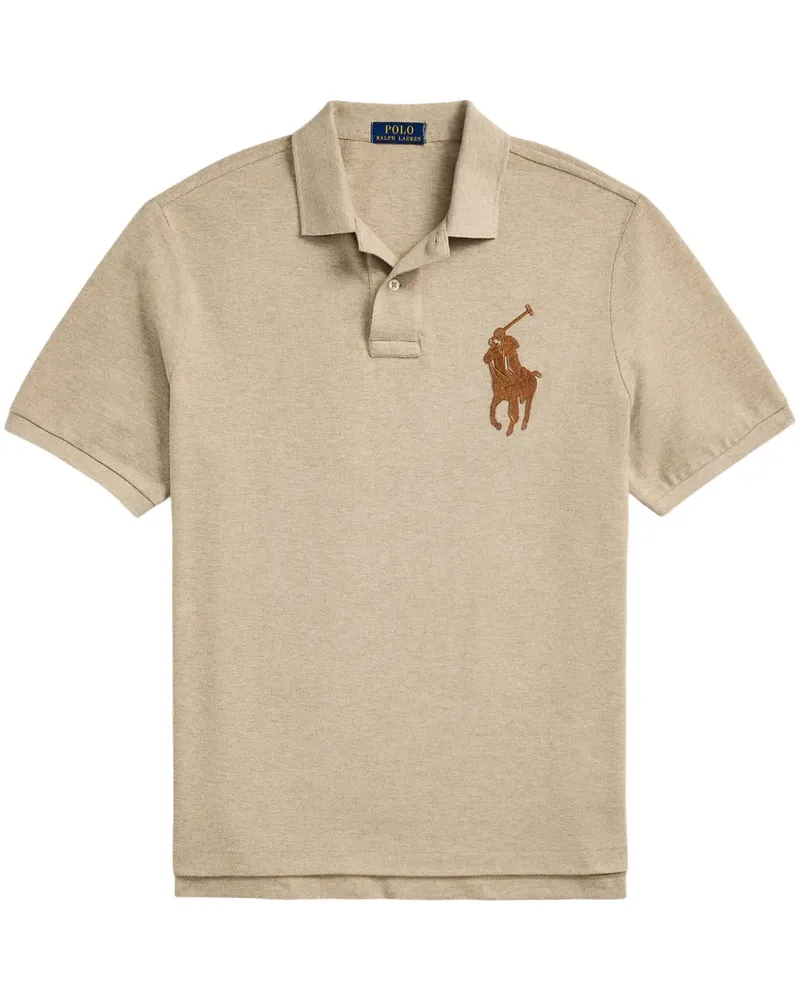 Ralph Lauren Poloshirt mit Polo Pony - Braun Braun