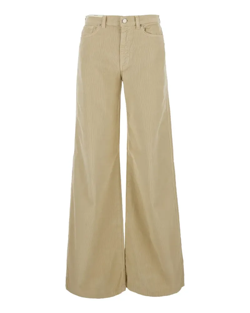 PT TORINO Cindy corduroy palazzo pants - Nude Nude