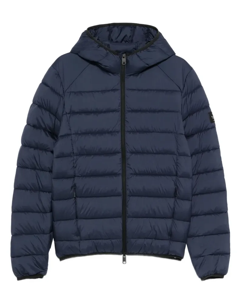 ECOALF Gesteppte Kapuzenjacke - Blau Blau