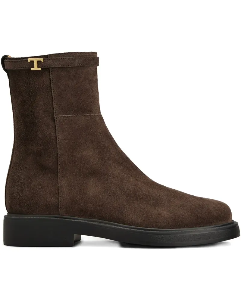 TOD'S Knöchelhohe Wildlederstiefel - Braun Braun