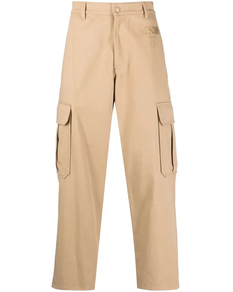 Moschino Cargohose mit weitem Bein - Nude Nude