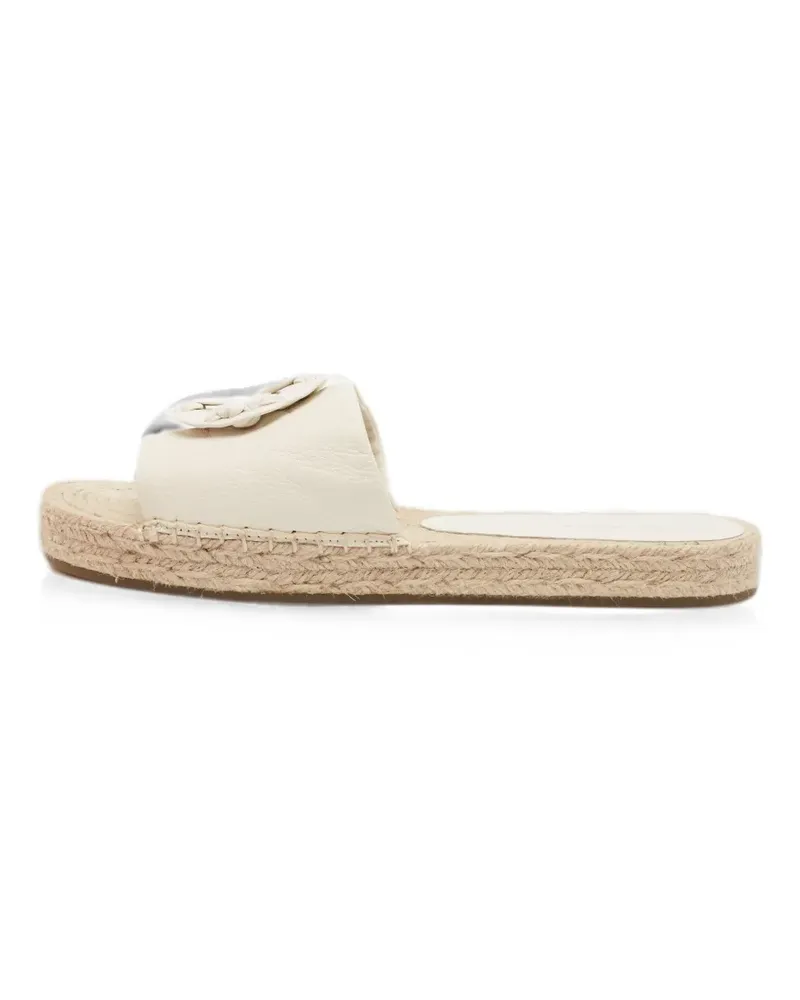 Tory Burch Double-T flat espadrilles - Nude Nude