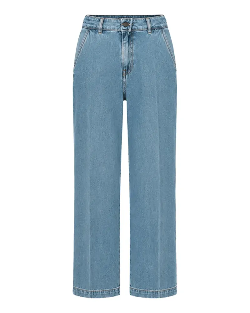 Liviana Conti Weite Hose mit Bügelfalten - Blau Blau