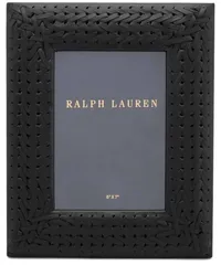 Ralph Lauren Home Bilderrahmen aus Leder 9cm x 11cm Schwarz