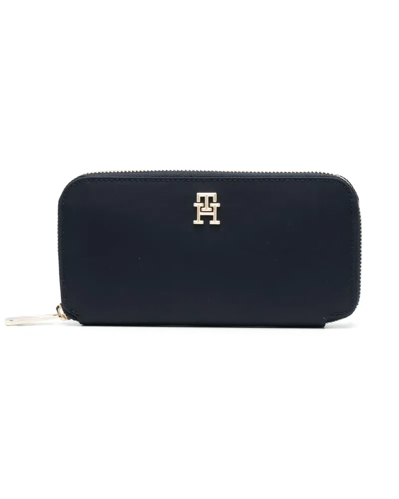Tommy Hilfiger Portemonnaie mit Logo-Schild - Blau Blau