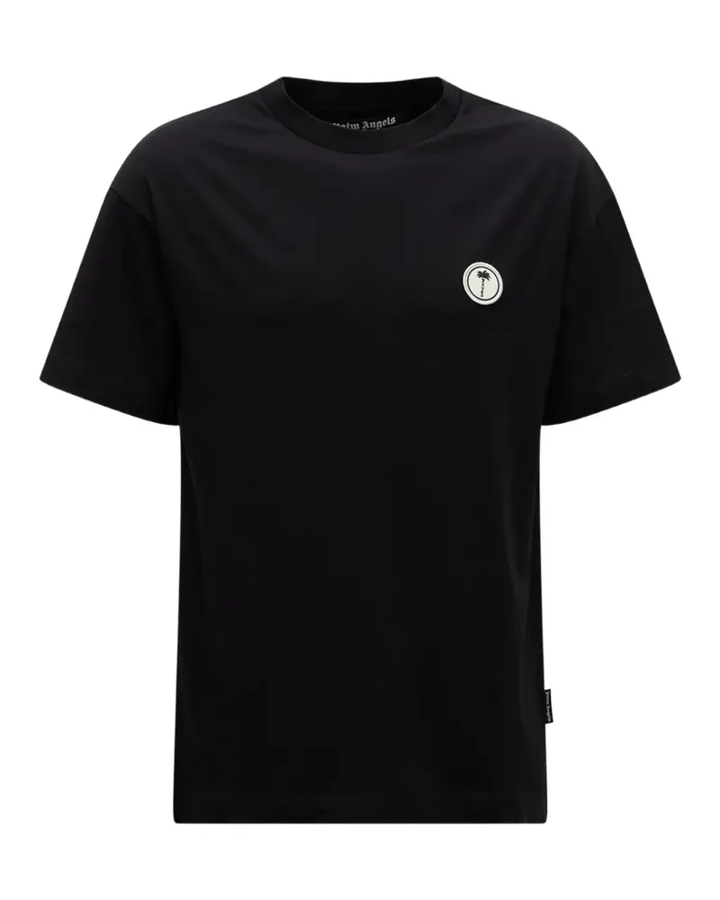 Palm Angels logo-patch T-shirt - Schwarz Schwarz