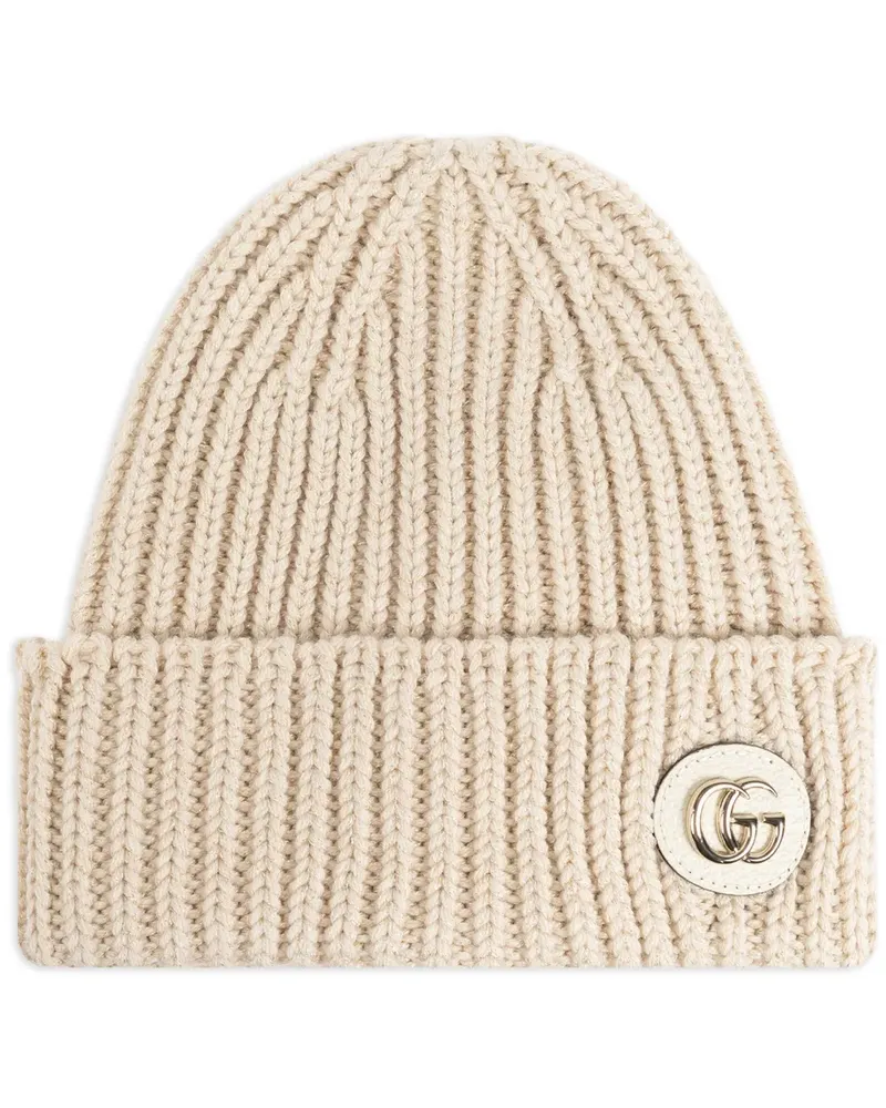 Gucci Beanie aus geripptem Strick - Nude Nude