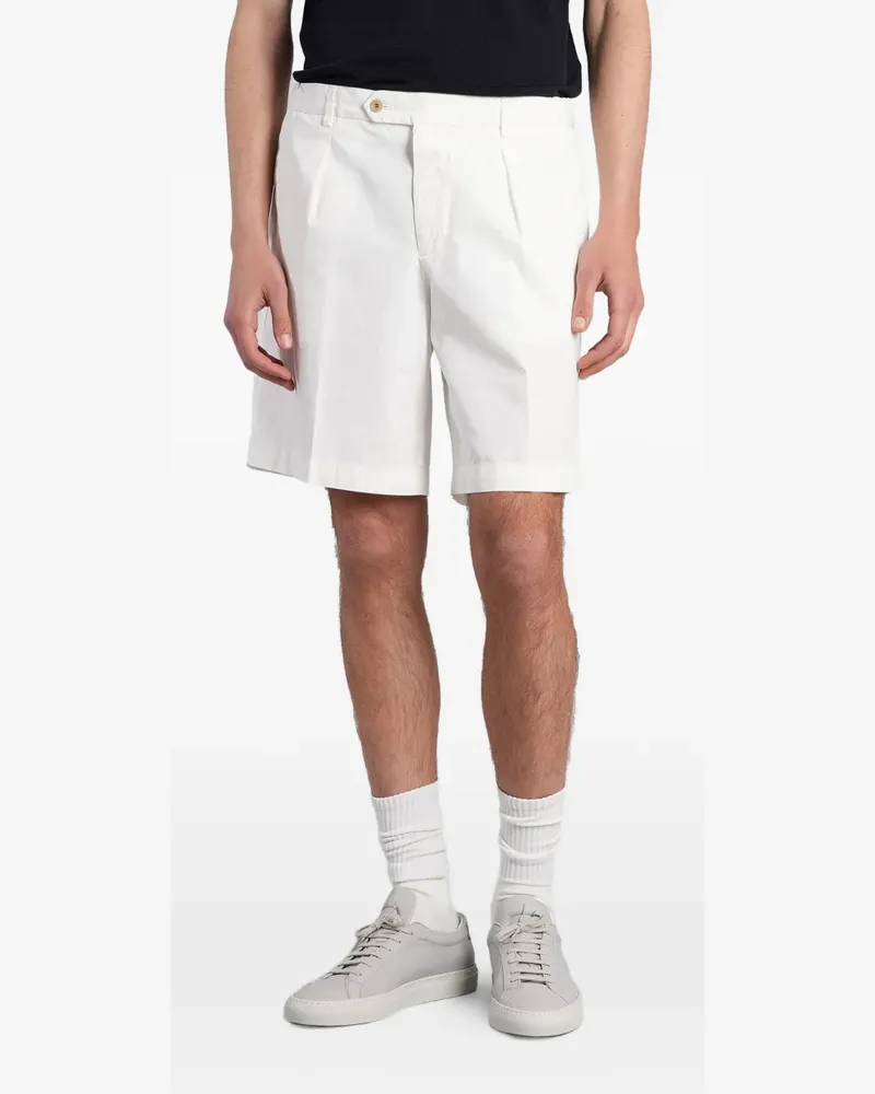 Briglia 1949 Gurkad Shorts mit Faltendetail - Weiß Weiß