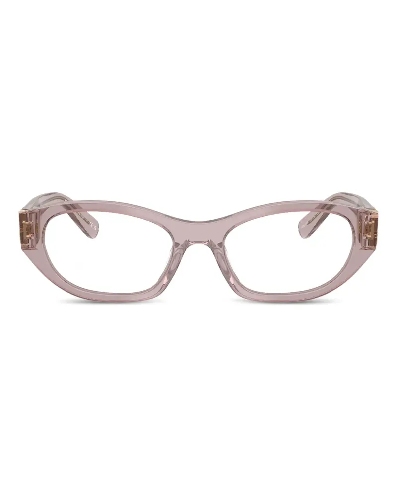 Miu Miu Brille mit Logo - Nude Nude