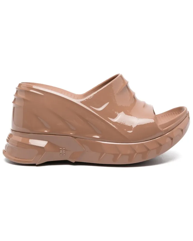 Givenchy Marshmallow Wedge-Sandalen - Braun Braun