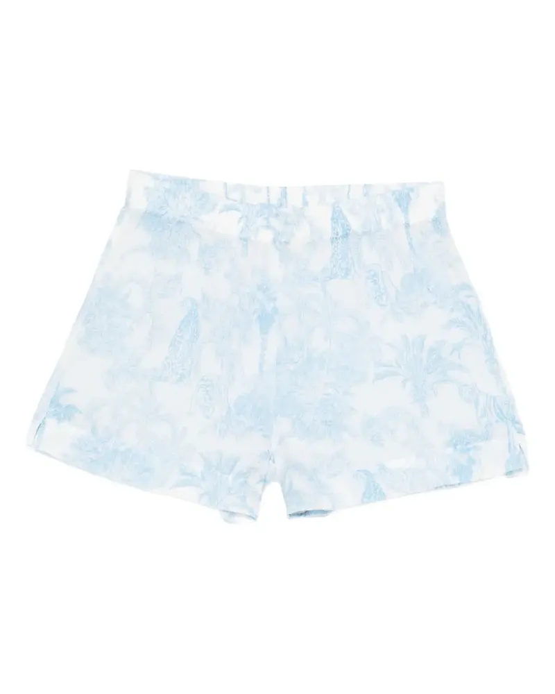 MC2 Saint Barth tropical-print shorts - Weiß Weiß