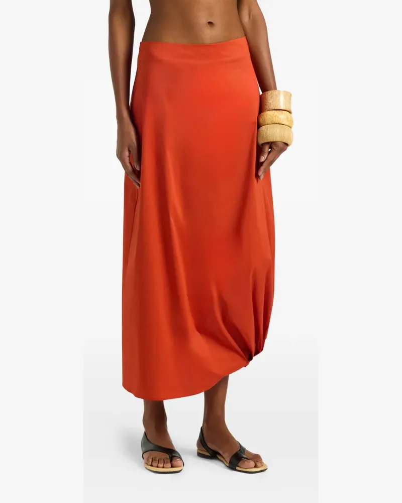 Liviana Conti Faede gathered skirt - Orange Orange