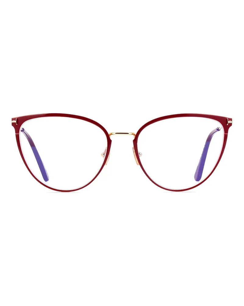 Tom Ford Brille mit Cat-Eye-Gestell - Rot Rot