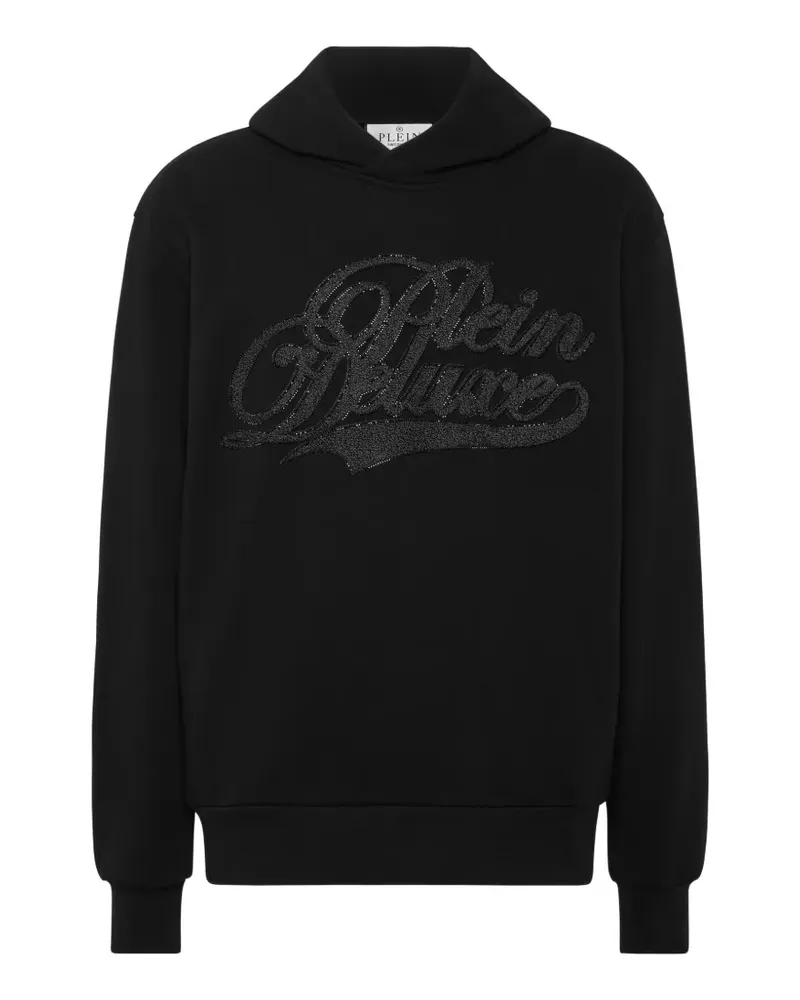 Philipp Plein Hoodie mit Kristallverzierung - Schwarz Schwarz