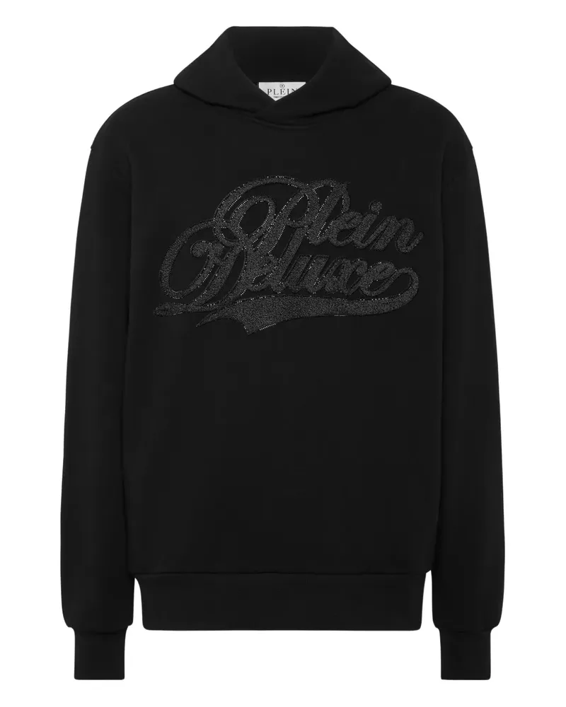 Philipp Plein Hoodie mit Kristallverzierung - Schwarz Schwarz