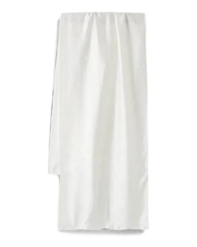 Moschino Jacquard-Seidenschal mit Blumenmuster - Weiß Weiß