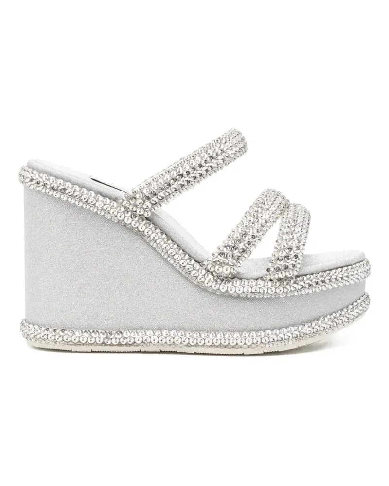 Casadei Sirio crystal-embellished sandals - Silber Silber