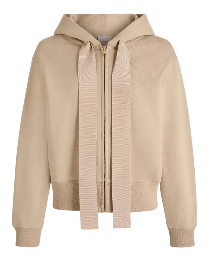 Patou zipped hoodie - Nude Nude