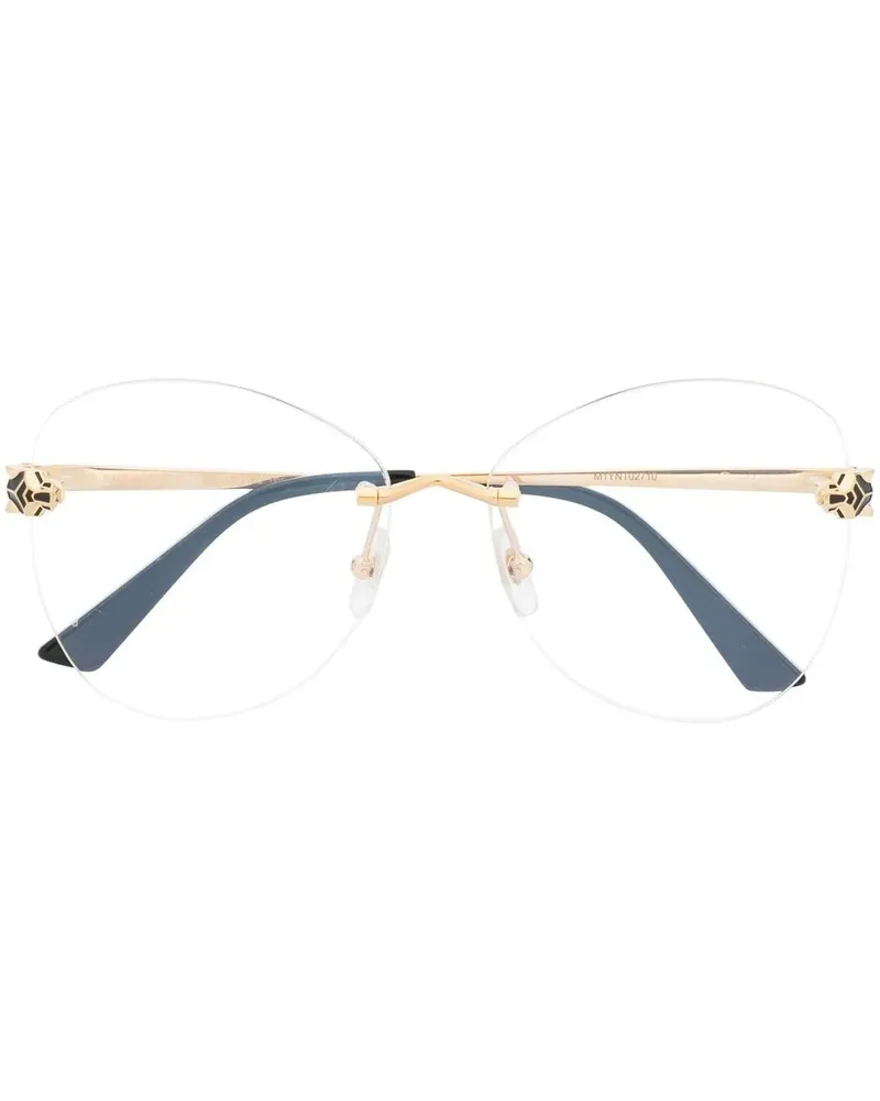 Cartier Rahmenlose Butterfly-Brille - Gold Gold