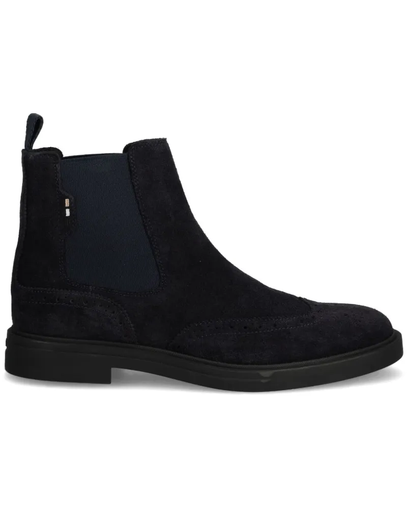 HUGO BOSS Stiefel aus Wildleder - Blau Blau