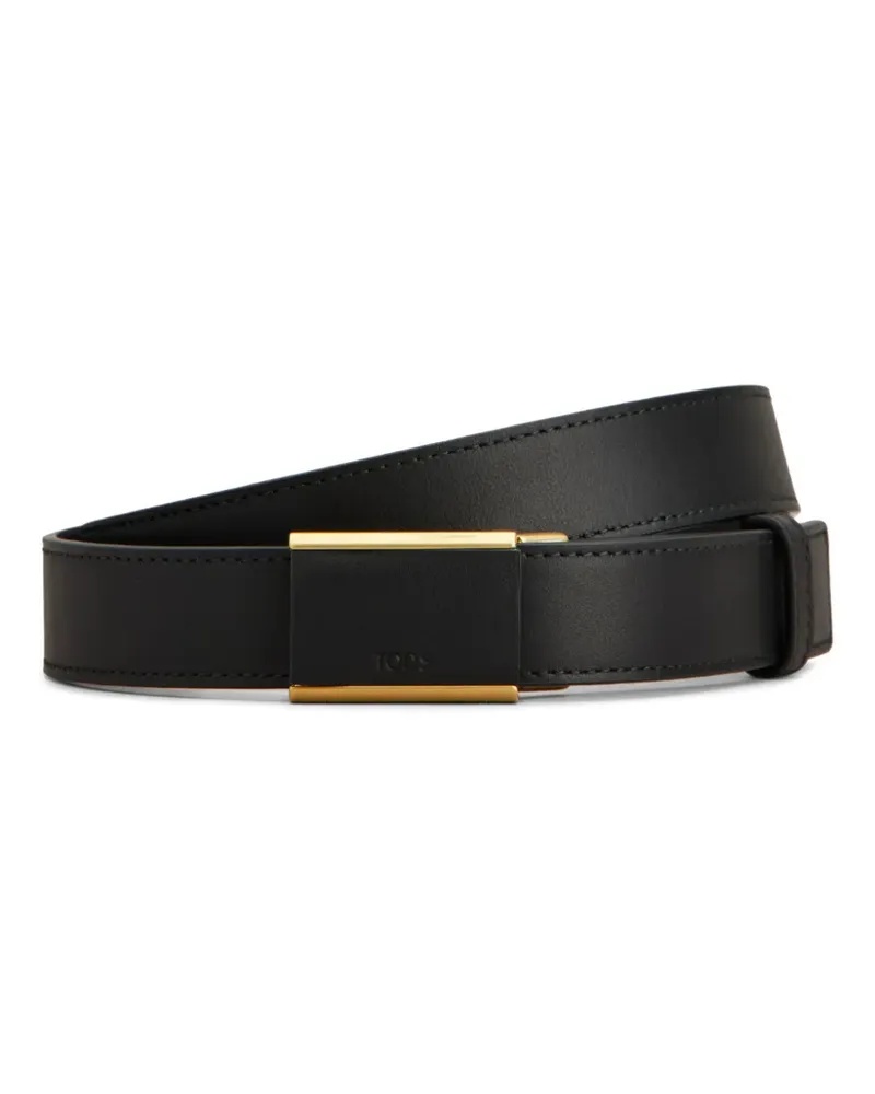 TOD'S Schnallengürtel aus Leder - Schwarz Schwarz