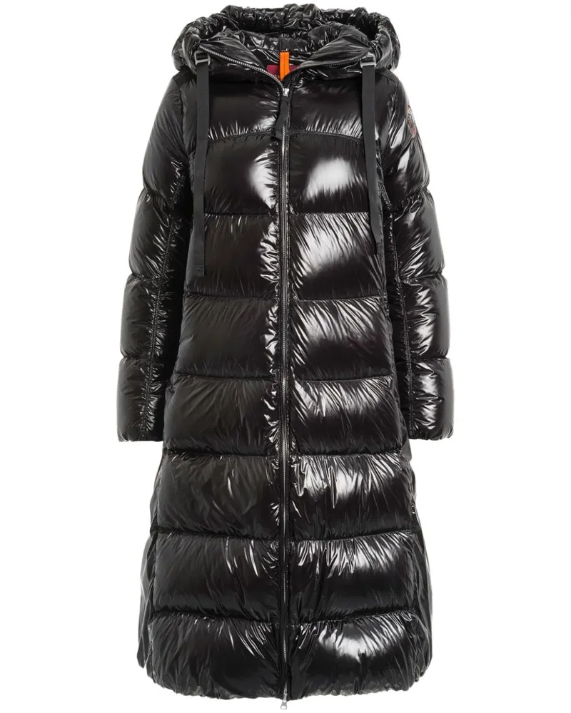 Parajumpers Gefütterte Jacke mit Logo-Patch - Schwarz Schwarz