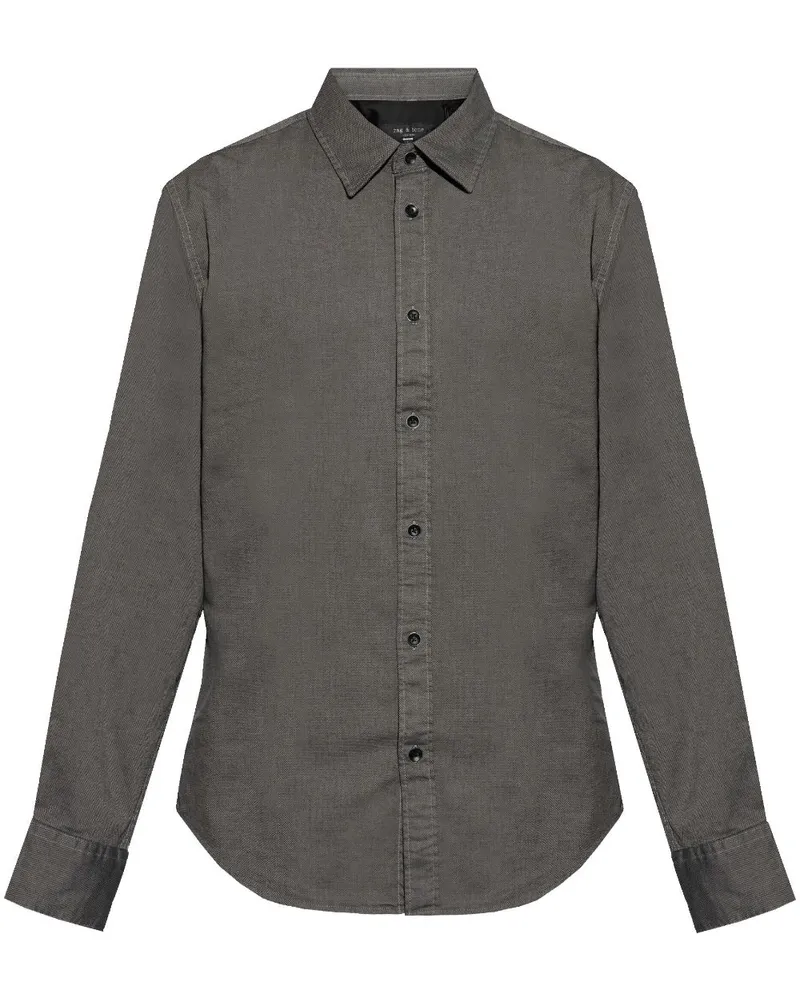 Rag & Bone Klassisches Hemd - Grau Grau