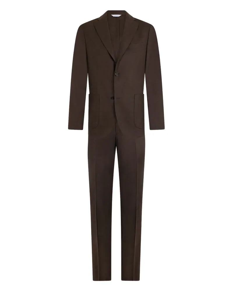 Boglioli Einreihiger Anzug - Braun Braun