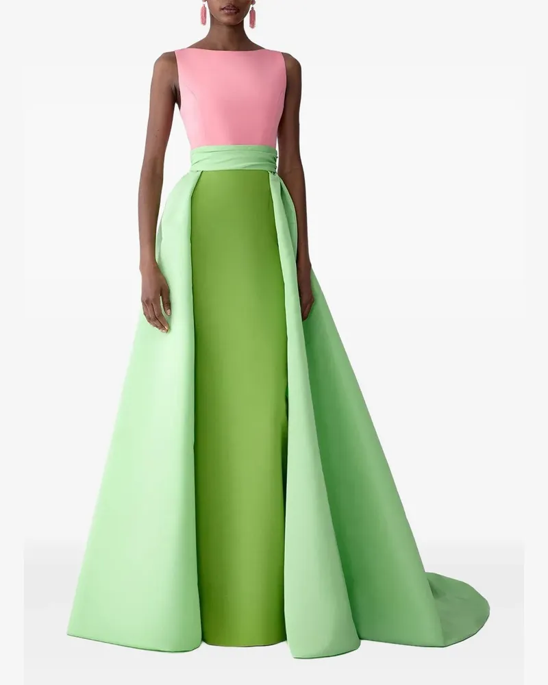 Carolina Herrera New York Maxikleid mit U-Boot-Ausschnitt - Grün Grün