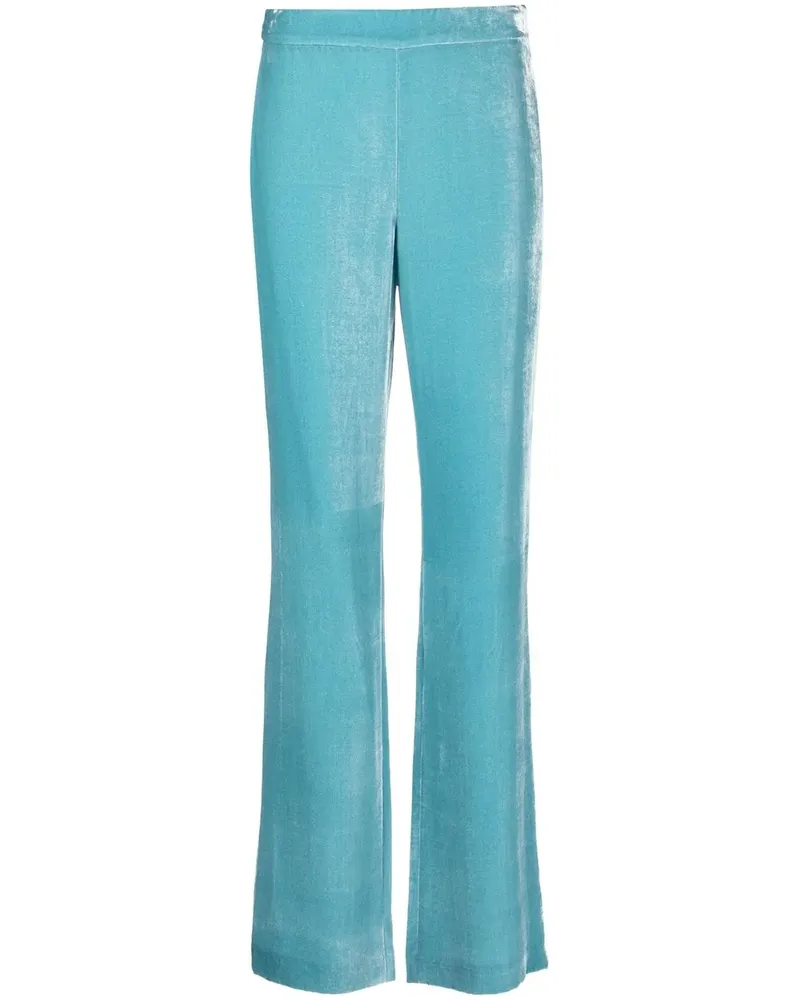 Moschino Ausgestellte Samthose - Blau Blau