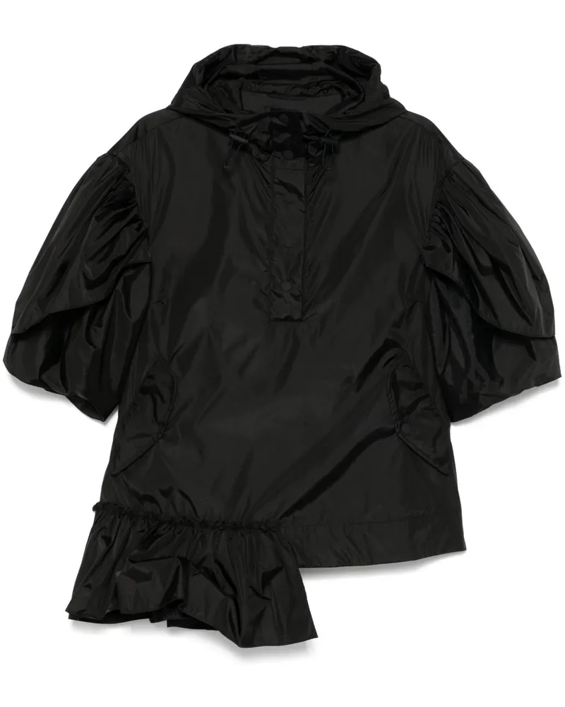Simone Rocha Top mit Rüschen - Schwarz Schwarz