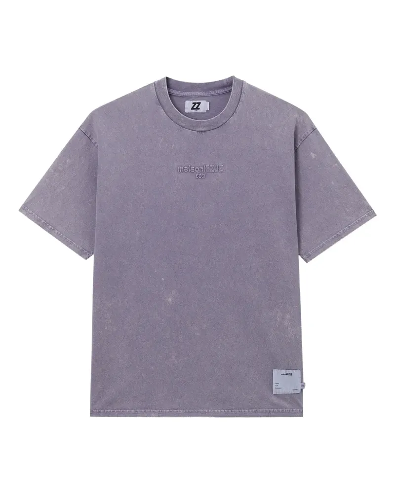 Izzue T-Shirt mit Prägung - Violett Violett