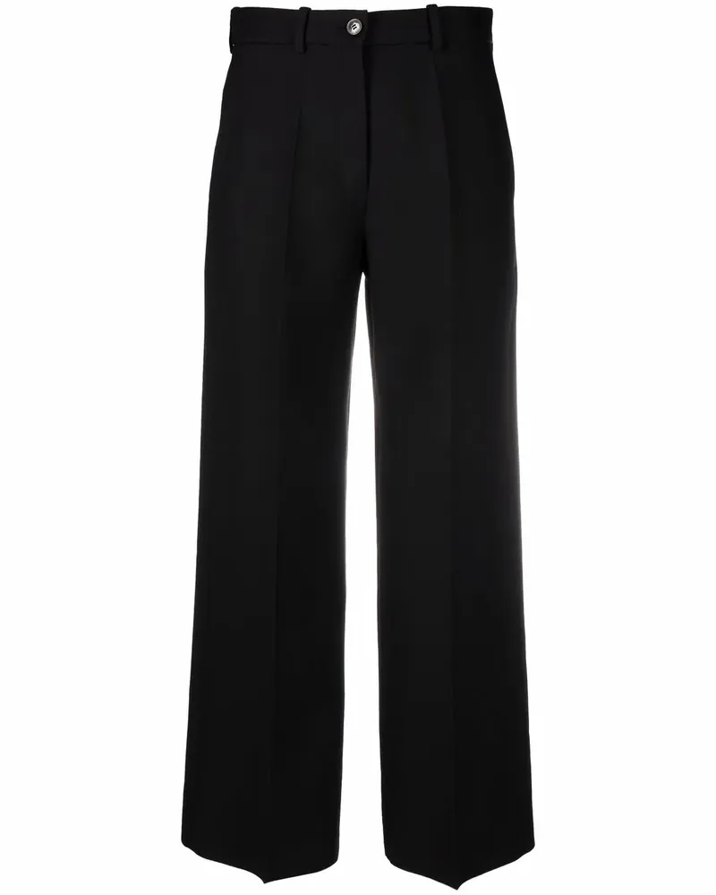 Valentino Garavani Hose mit weitem Bein - Schwarz Schwarz