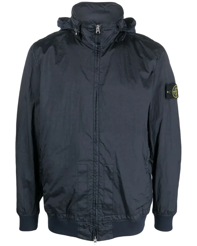 Stone Island Windbreaker mit Reißverschluss - Blau Blau