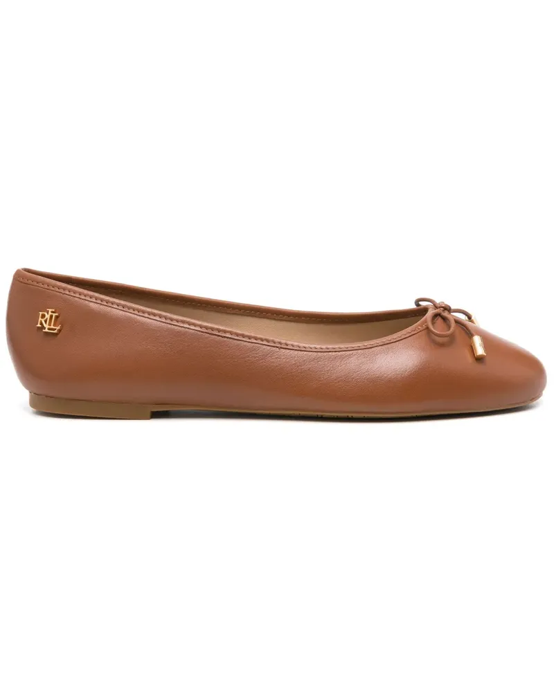 Ralph Lauren Ballerinas aus Leder - Braun Braun