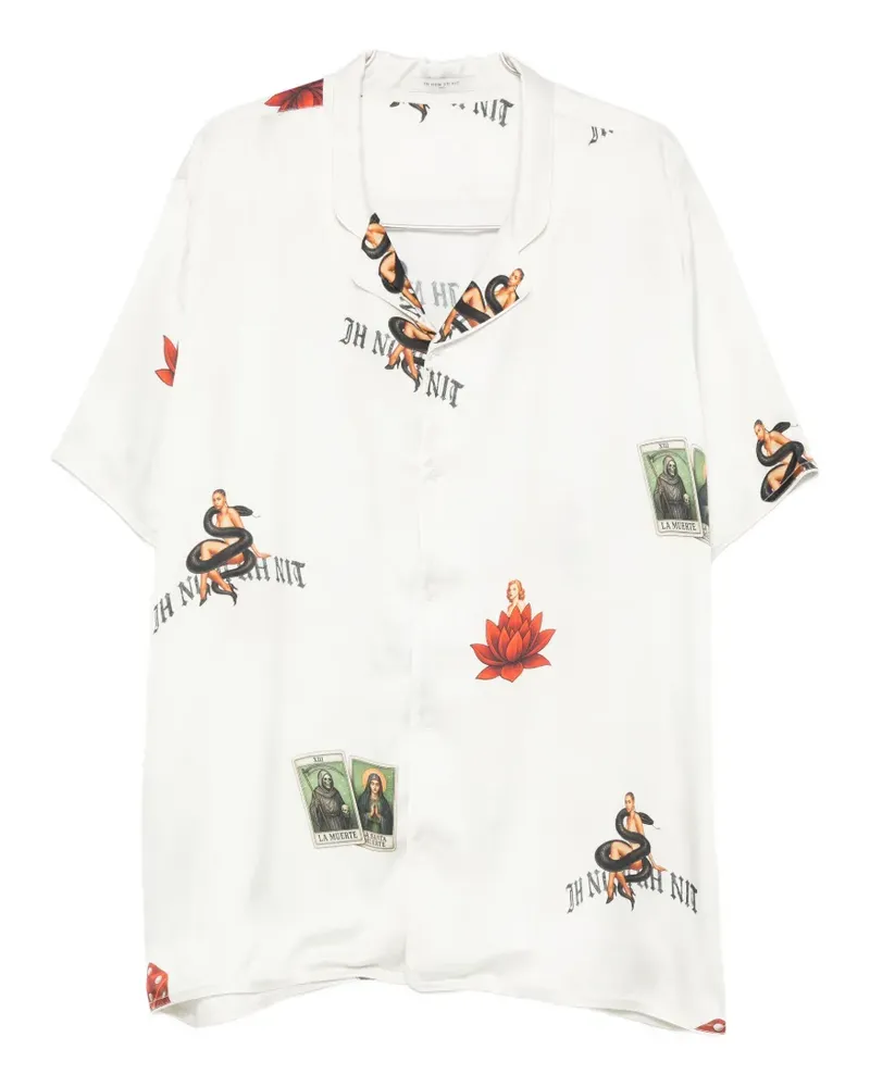 IH NOM UH NIT logo-print shirt - Nude Nude