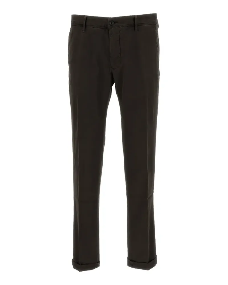 Incotex slim-fit turned-up trousers - Braun Braun