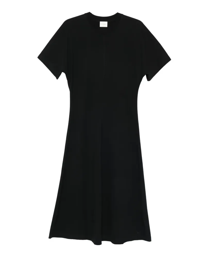 Closed T-Shirtkleid mit rundem Ausschnitt - Schwarz Schwarz