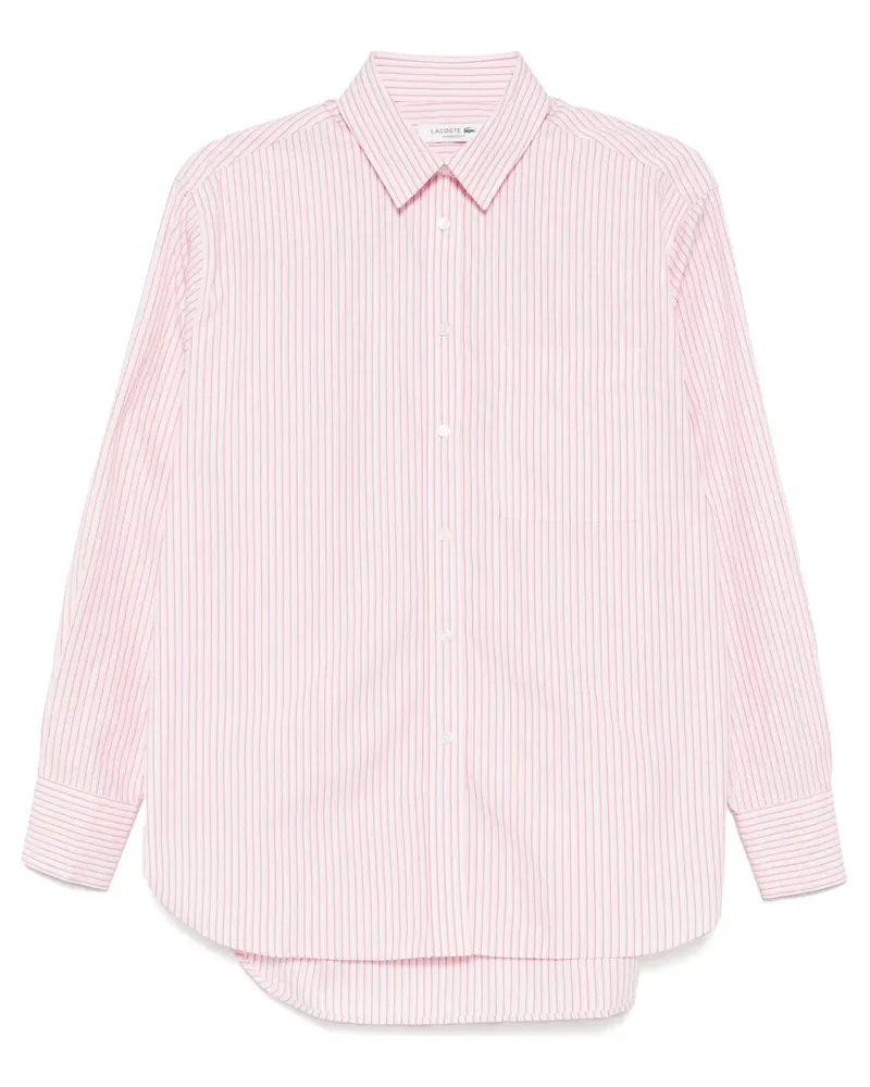 Lacoste Popeline-Hemd - Rosa Rosa