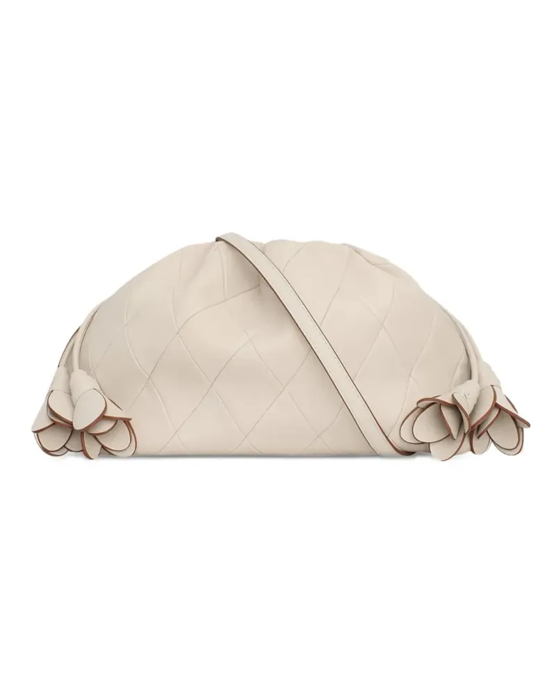Zimmermann medium Cloud 91 quilted clutch bag - Nude Nude