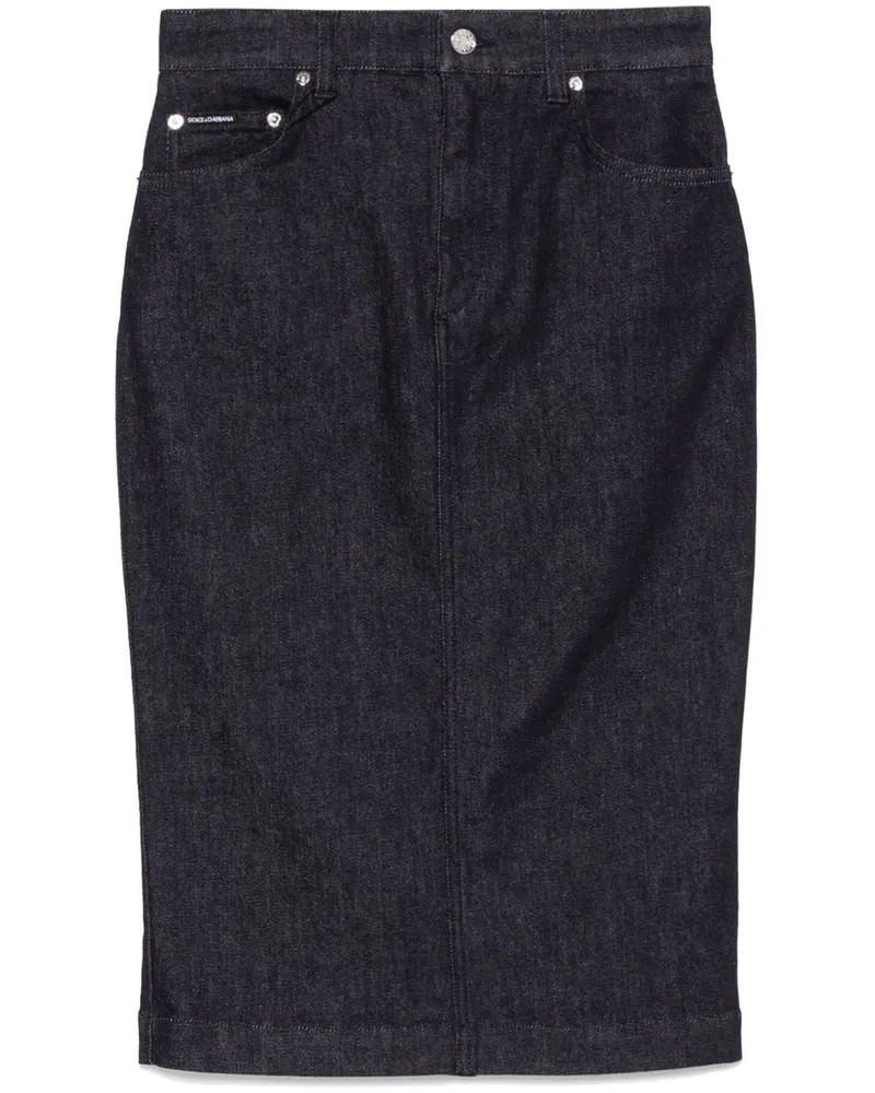 Dolce & Gabbana Midirock aus Denim - Blau Blau