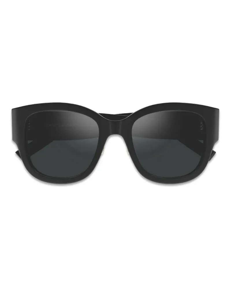 Saint Laurent Sonnenbrille mit Oversized-Gestell - Schwarz Schwarz