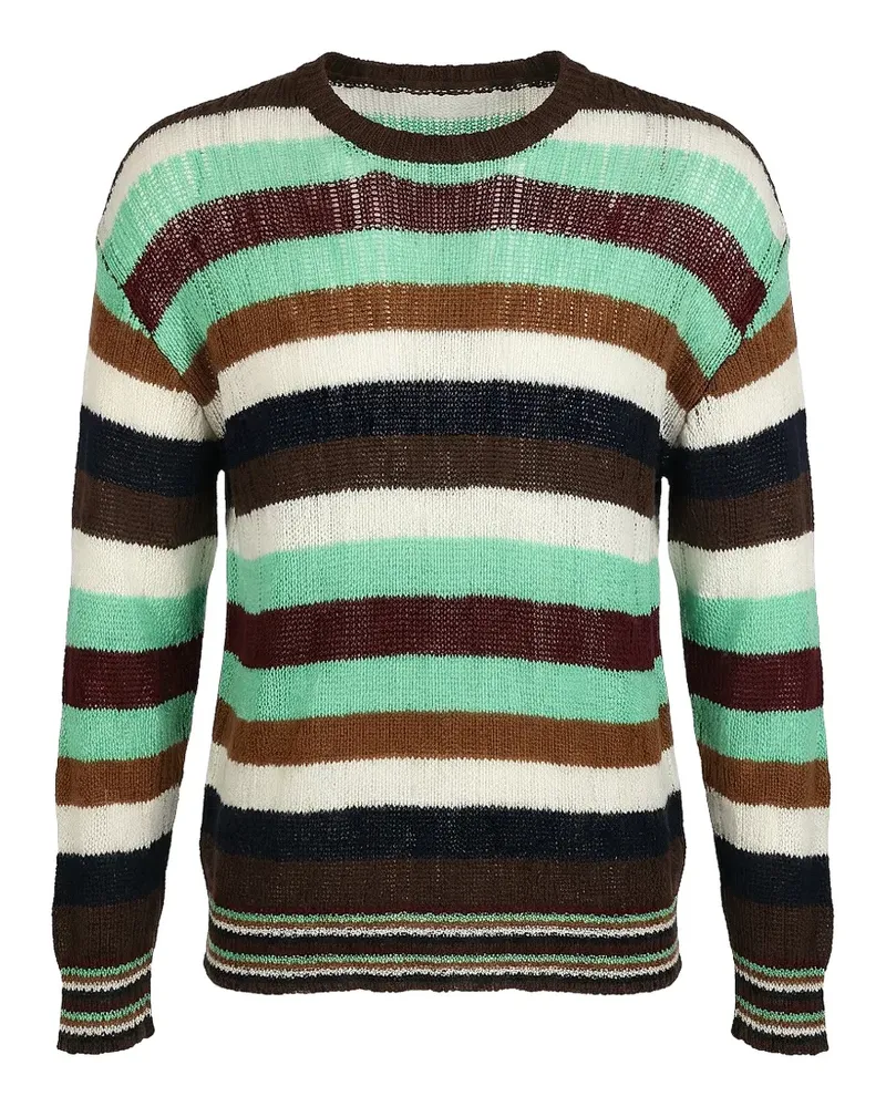 Valentino Garavani Gestreifter Pullover - Grün Grün