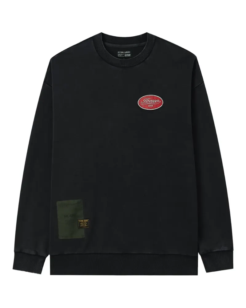 Izzue Sweatshirt mit grafischem Print - Schwarz Schwarz